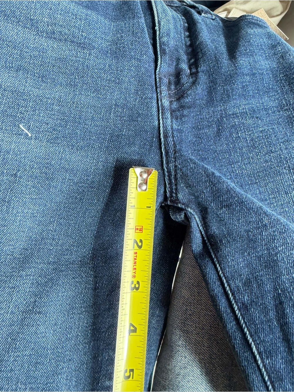 Madewell Dark Blue Denim Kick-Out Jeans with Copper Rivets - Picture 4 of 5